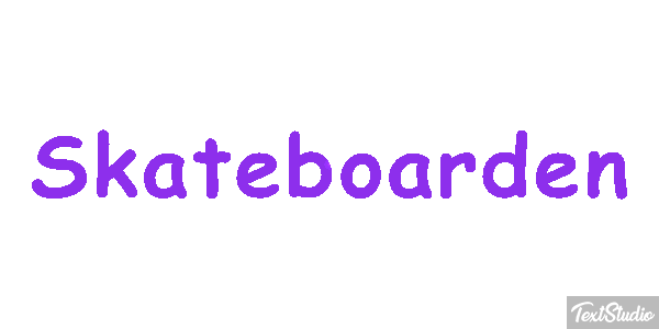 Skateboarden Texteffekt