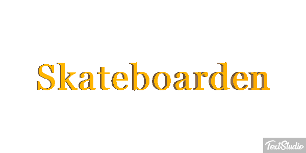 Skateboarden Texteffekt
