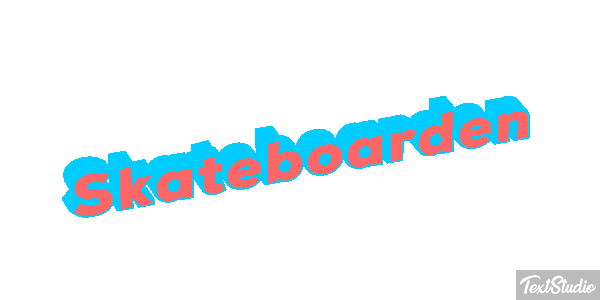 Skateboarden Texteffekt