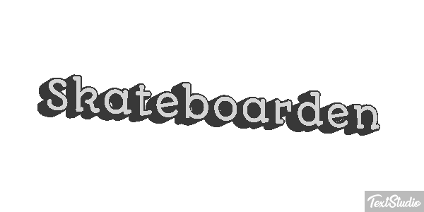 Skateboarden Texteffekt