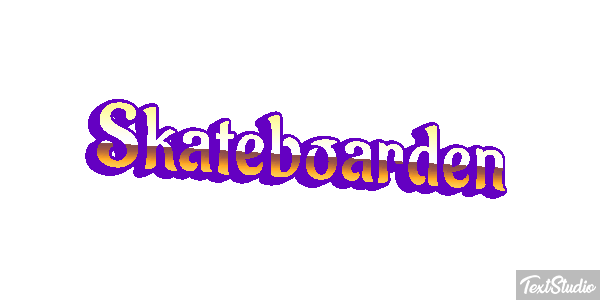 Skateboarden Texteffekt