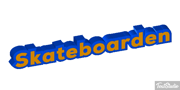 Skateboarden Texteffekt