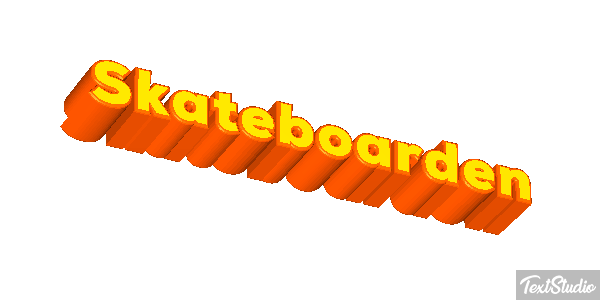 Skateboarden Texteffekt