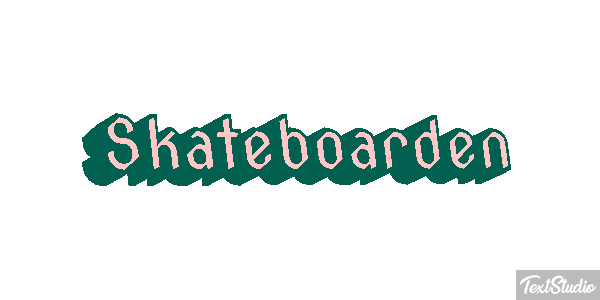 Skateboarden Texteffekt