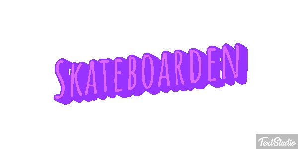 Skateboarden Texteffekt