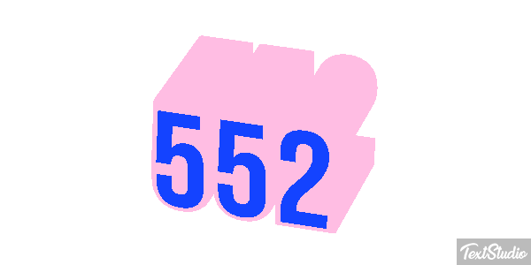 552 Effet de texte