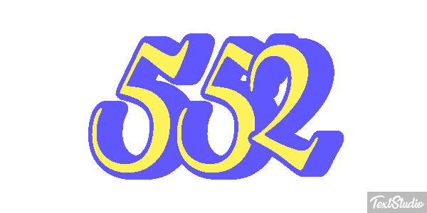 552 Effet de texte