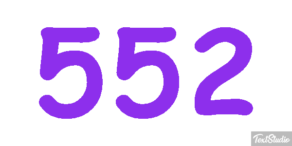 552 Effet de texte