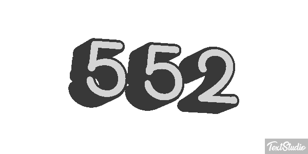 552 Effet de texte
