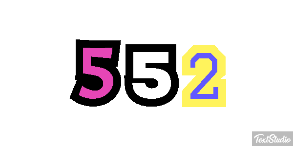 552 Effet de texte