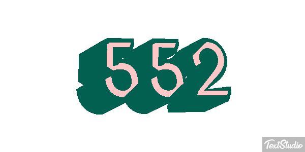 552 Effet de texte