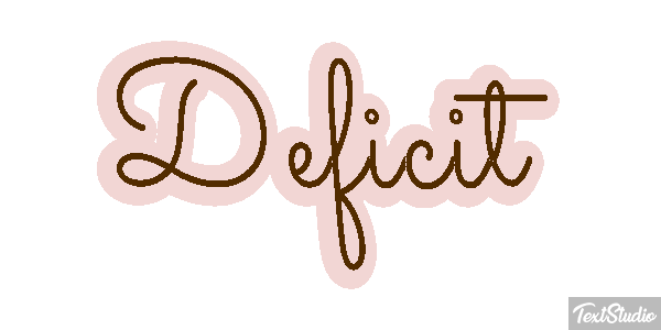 Deficit Efecto de texto