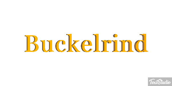 Buckelrind Metin efekti