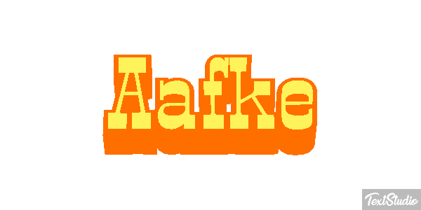 Aafke Effet de texte