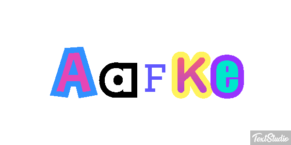 Aafke Effet de texte