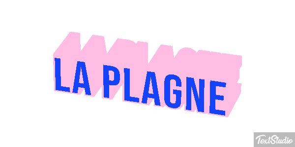 La Plagne Effet de texte