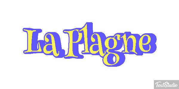 La Plagne Effet de texte