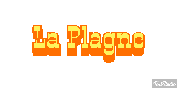 La Plagne Effet de texte
