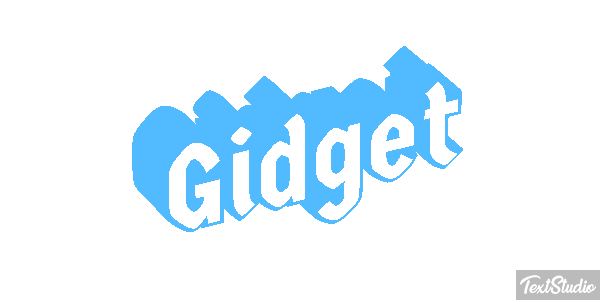 Gidget Tekst effect