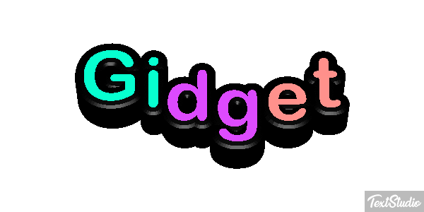 Gidget Tekst effect