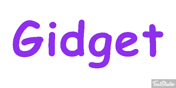 Gidget Tekst effect