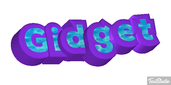 Gidget Tekst effect