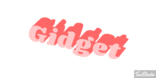 Gidget Tekst effect