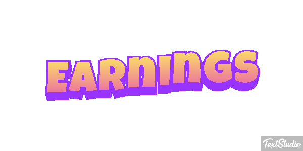 Earnings Effet de texte