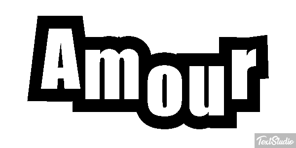 Amour Текстовый эффект