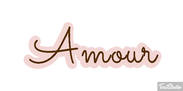 Amour Текстовый эффект