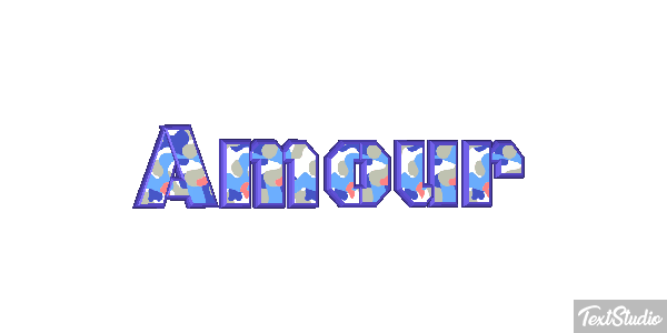 Amour Текстовый эффект