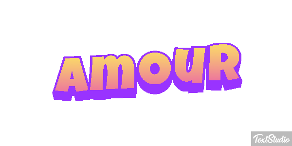 Amour Текстовый эффект