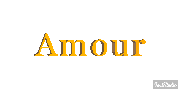 Amour Текстовый эффект