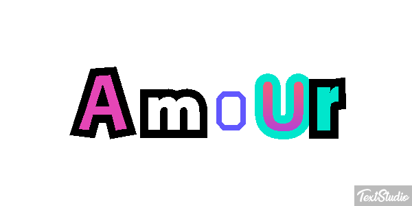 Amour Текстовый эффект