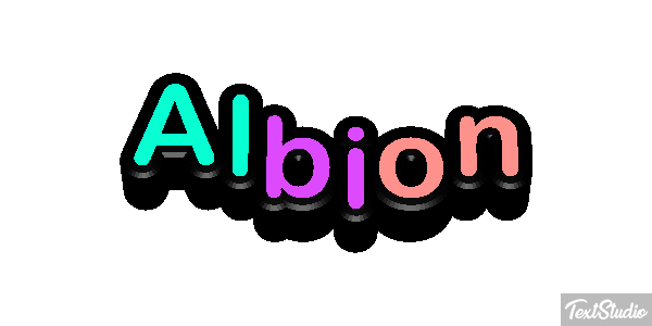 Albion Text effect