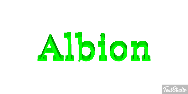 Albion Text effect