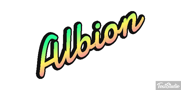 Albion Text effect