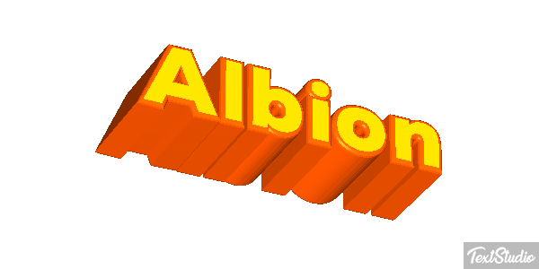 Albion Text effect