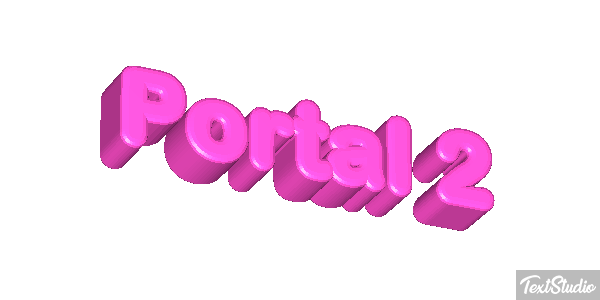 Portal 2 Efecto de texto