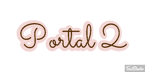 Portal 2 Efecto de texto