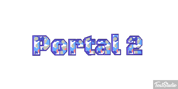 Portal 2 Efecto de texto