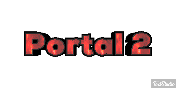 Portal 2 Efecto de texto