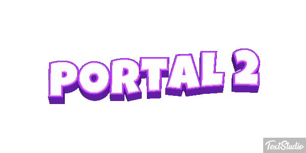 Portal 2 Efecto de texto