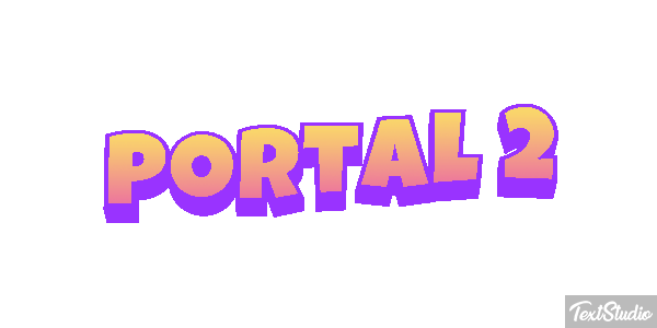 Portal 2 Efecto de texto
