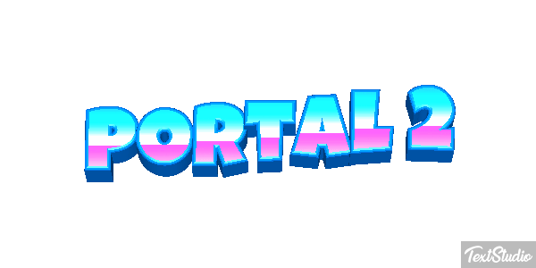 Portal 2 Efecto de texto