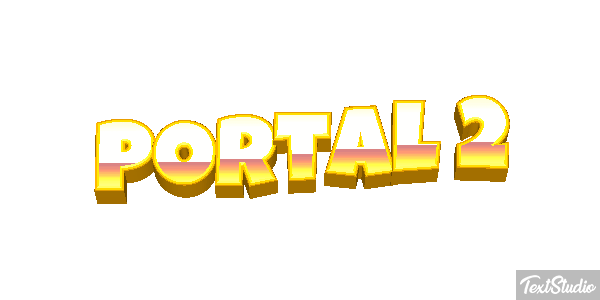 Portal 2 Efecto de texto