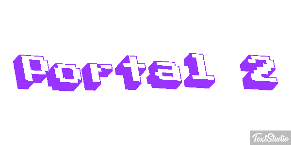 Portal 2 Efecto de texto