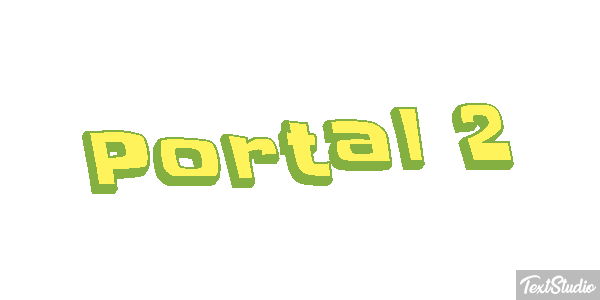 Portal 2 Efecto de texto