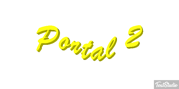 Portal 2 Efecto de texto