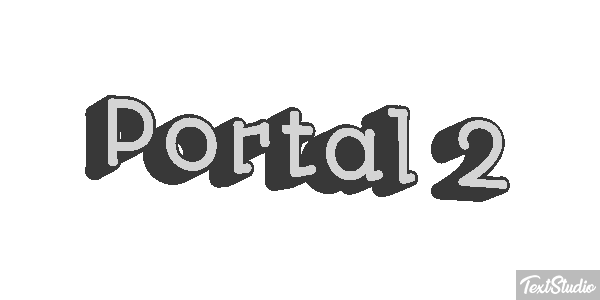 Portal 2 Efecto de texto
